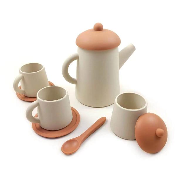 Designed Stacking Toy Silicone Baby Children Kids Educational Stack Toys Colorful Teapot Toys Set Unisex