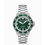 men's large dial luminous diving steel belt mechanical watch