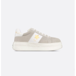 Light beige suede calf leather