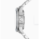 Men's Large Dial Luminous Diving Plain Steel Strap Mechanical Watch