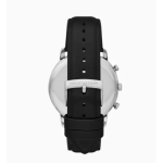 Men's large dial leather wristband trendy avant-garde quartz watch