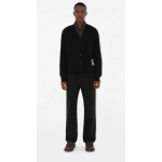 Check Label Wool Cardigan