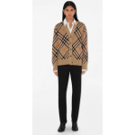 Check Wool Blend Cardigan