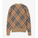Check Wool Blend Cardigan