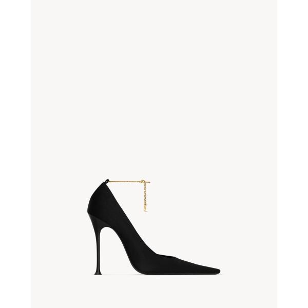 RÉGINE crepe satin pumps