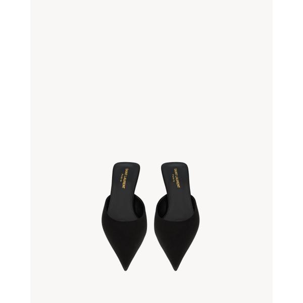 BARBARA crepe satin mules