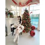 Disney red elements New Year's Eve Christmas sweater clothing for women, atmosphere outfit, a complete set of skirts for autumn and winter