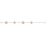 Color Blossom BB Multi-Motifs Bracelet, Pink Gold And Diamonds