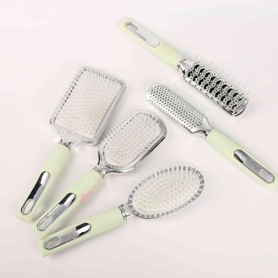 Professional Round Self-Cleaning Hair Brush Oval Air Cushion Massage Comb For Women