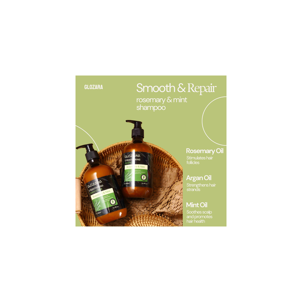 Private Label Organic Hair Growth Shampoo Sulfate Free Curly Rosemary Oil Mint Shampoo And Conditioner Hair Care Set