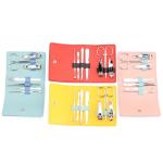 Professional Personal Care Manicure Set 7 pcs Grooming Kit With Leather Bag
