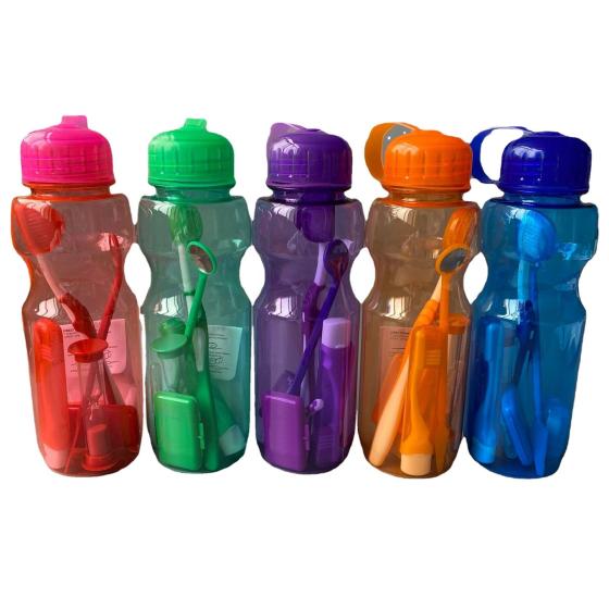 8 in 1 travel bottle dental cleaning kit orthodontic toothbrush kit personal oral care kit