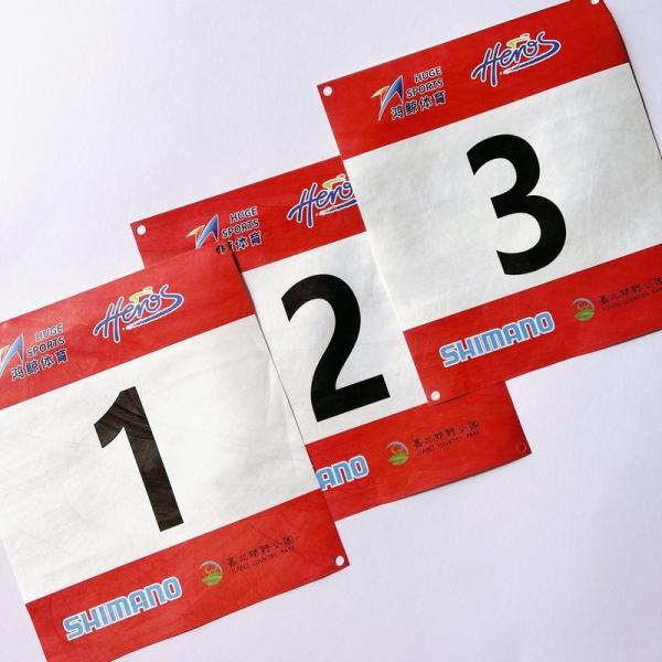 Suppliers Personalized Disposable Cheapest Race Marathon Biking Competition Number Bib Eco friendly Sports Festival Number Cloth