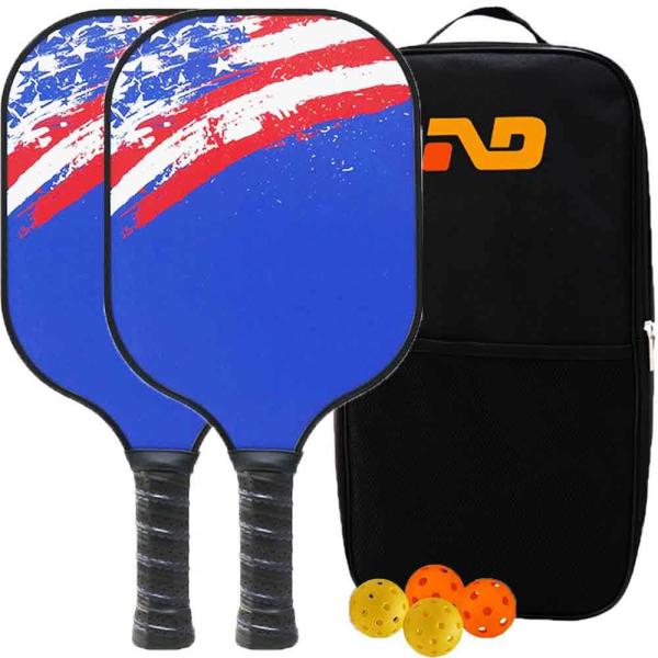 Newdaysports Durable Fiberglass Pickleball Set Rackets Factory Supply With Customizable Frosted Surface