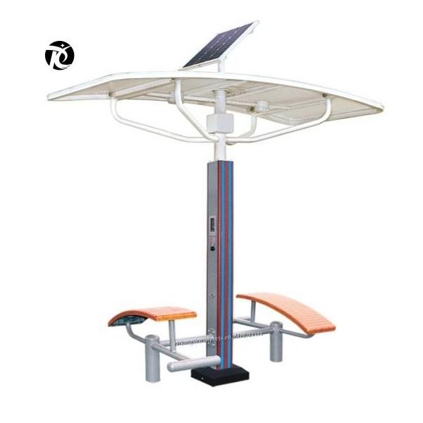 Outdoor entertainment customized smart sports park fitness equipment solar panel smart dual position abdominal muscle board