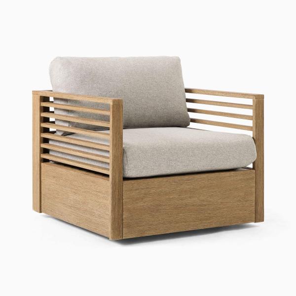 Modern Contemporary Design Teak Wood Lounge Chair Outdoor Furniture Wooden Garden Sofa for Patio Furniture - Osen