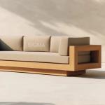 High End Factory Price leisure Living Room Hotel Modern Wood Garden Patio outdoor Sofa