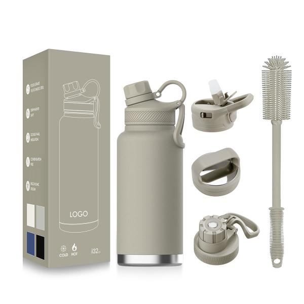 Eco-friendly Direct Drinking Water Bottle Vacuum Flasks Double Wall Vacuum Insulated Stainless Steel Sports Waterbottle