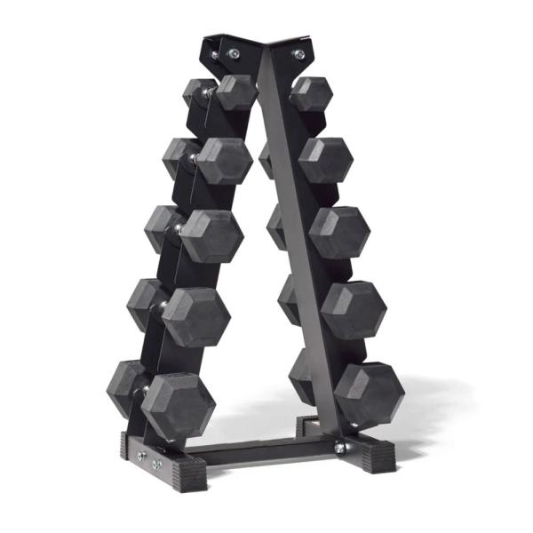 Tellus Fitness 150 lbs Hexagon Dumbbells Weight Set 5 lb to 25 lb Iron and Rubber Material Custom Logo