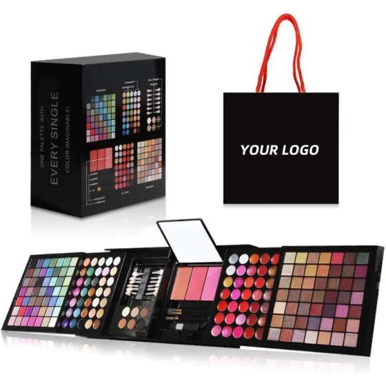 ES177A makeup kits all in one set cosmetic makeup kit box for professionals miss rose girls full makeup table set with mirror